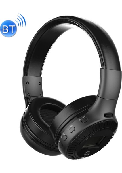 B19 Katlanır Kafa Bluetooth Stereo Müzik Kulaklık (Siyah) (Yurt Dışından)