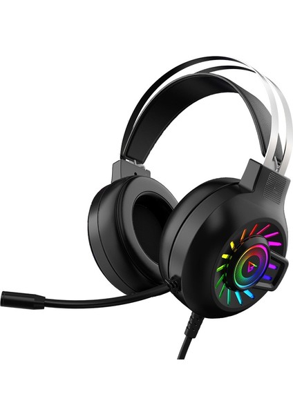 G97 Rgb Aydınlık Kablolu Oyun Kulaklık Mic Ile, Spec: 7.1 Kanal (Siyah) (Yurt Dışından)