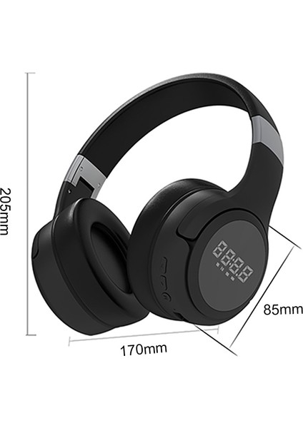 B28 Katlanır Kafa Bluetooth Stereo Müzik Kulaklık Ekran (Koyu Yeşil) (Yurt Dışından)