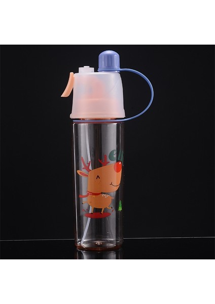 2 Adet Açık Hava Spor Sprey Fincanı, Kapasite: 600ML Geyik (Yurt Dışından)