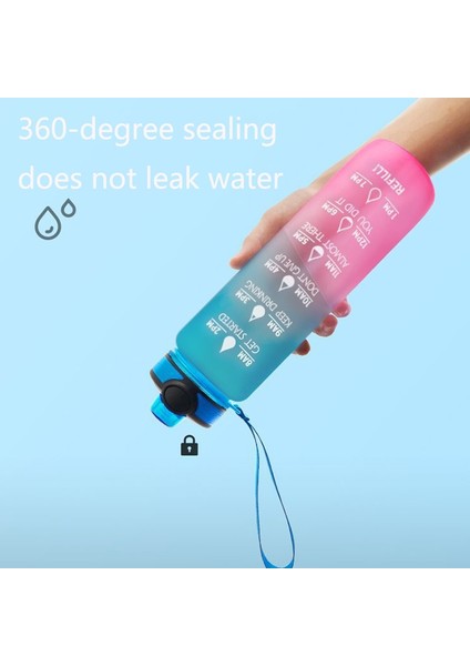 1L Degrade Renkli Doğa Sporları Su Isıtıcısı Mavi Pembe (Yurt Dışından) modelleri