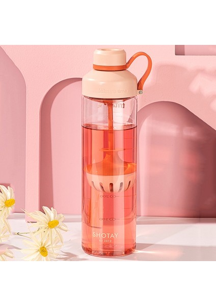 Dış Mekan Taşınabilir Filtre Su Kupası, Kapasite: 680ML Kırmızı (Yurt Dışından)