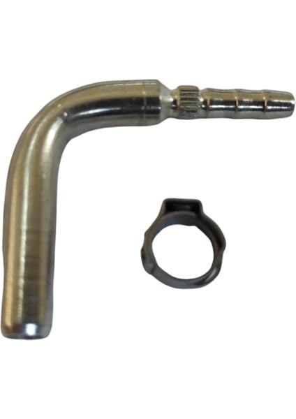 Termoplastik L Dirsek 6 mm - 8 mm Dönüştürücü + Kelepçe