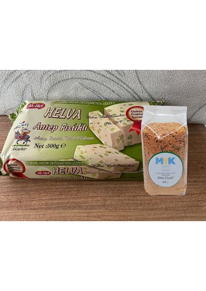 Helva Antep Fıstıklı Organik 500 gr ve 200 gr Tarhana Myk Organik