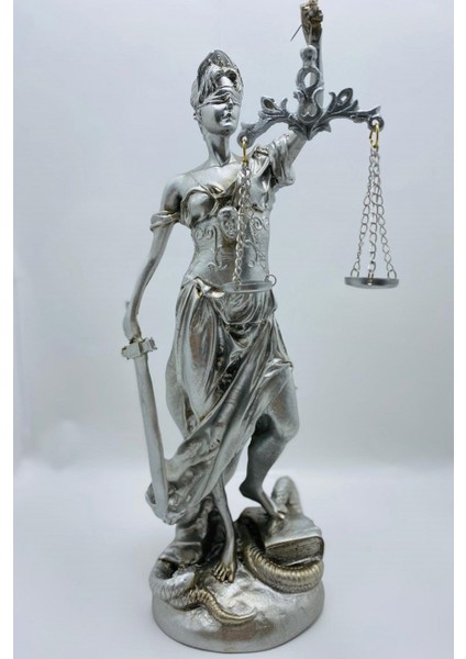 Myk Adaletin Simgesi Adalet Kadın Terazisi Themis Adalet Heykeli Gümüş fiyatları