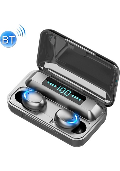 F9-5c Solunum Işığı + Dijital Ekran Bluetooth Kulaklık (Yurt Dışından)