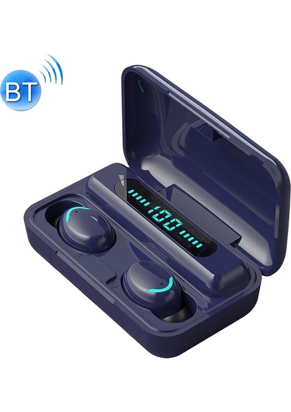 F9-5c Dört Bar Işık + Dijital Ekran Macaron Bluetooth Kulaklık (Yurt Dışından)