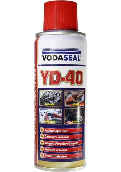 Yd-40 Yağlayıcı Çok Amaçlı Pas Sökücü Temizleyici Sprey 200 Ml