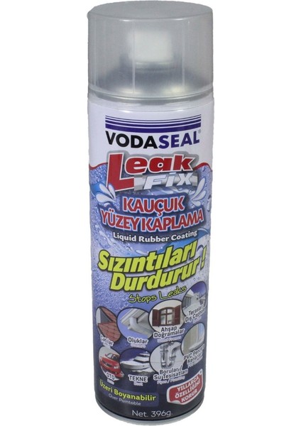 Vodaseal Leak Fix Kauçuk Izolasyon Spreyi - Şeffaf