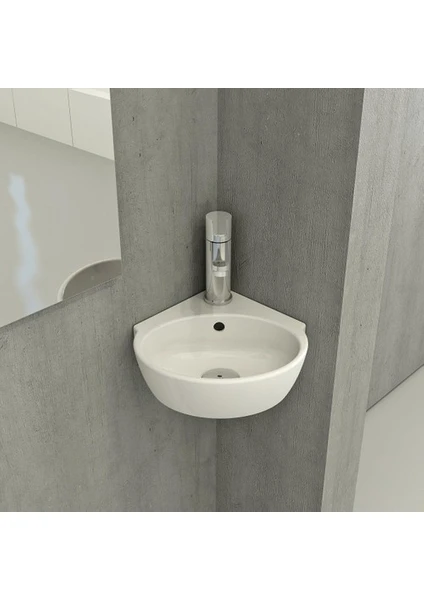 Bocchi Mi̇ni̇ Köşe Lavabo 30 cm Beyaz 1392-001-0126