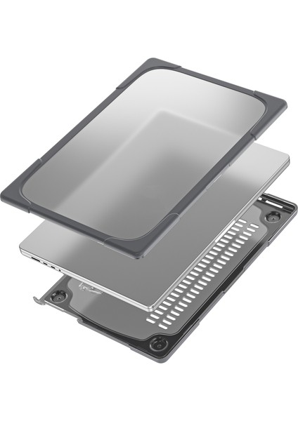 MacBook Pro 14.2 Inç A2442 2021 Için Iki Renkli Laptop Çantası Gri(Yurt Dışından)