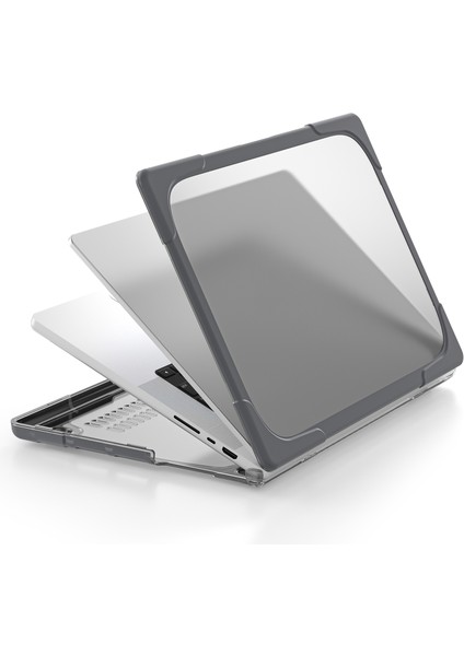 MacBook Pro 14.2 Inç A2442 2021 Için Iki Renkli Laptop Çantası Gri(Yurt Dışından)