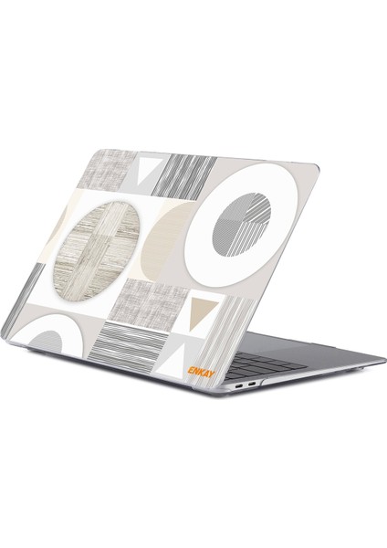MacBook Pro 14.2 Inç A2442 2021 Için Geometri Serisi Laotop Kılıf Beyaz fırsatları