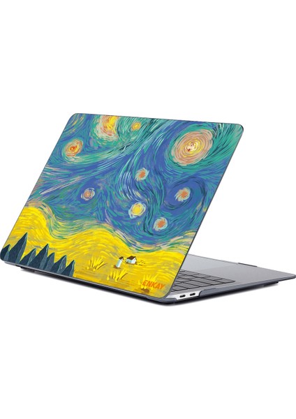 MacBook Pro 16.2 Inç A2485 2021 Için Crystal Laotop Kılıf Sarı