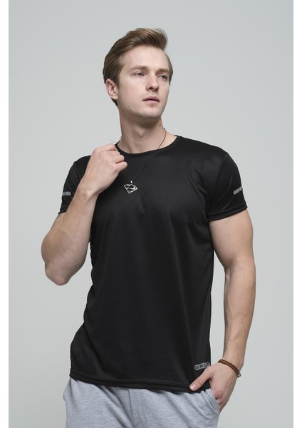 Cappi Mikro Polyester Performans Antrenman Sporcu Erkek Tshirt