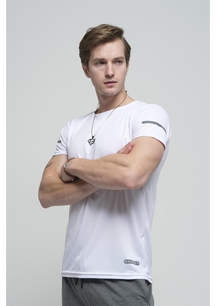 Cappi Mikro Polyester Performans Antrenman Sporcu Erkek Tshirt