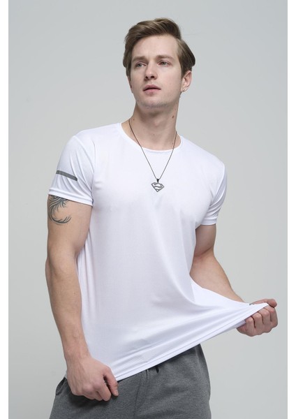 Cappi Mikro Polyester Performans Antrenman Sporcu Erkek Tshirt modelleri