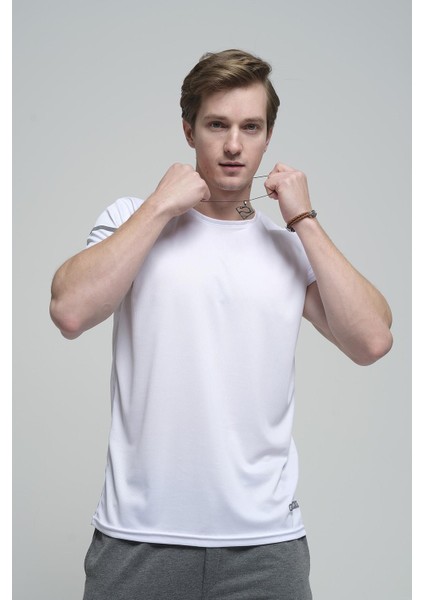 Cappi Mikro Polyester Performans Antrenman Sporcu Erkek Tshirt fırsatları
