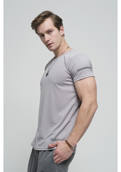 Cappi Mikro Polyester Performans Antrenman Sporcu Erkek Tshirt