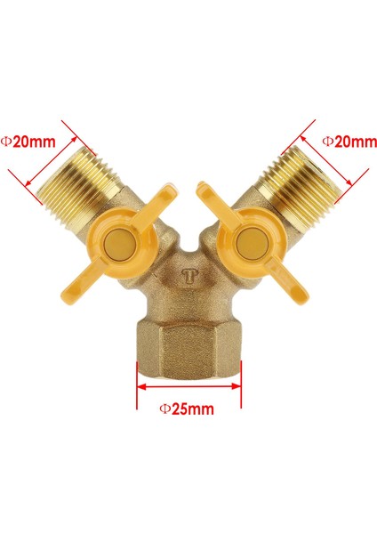 2 Yollu Gaz Boru Hattı Ayırıcı Kontrol Vanası Y Konnektör Adaptörü Erkek Iplik (Yurt Dışından) fiyatları