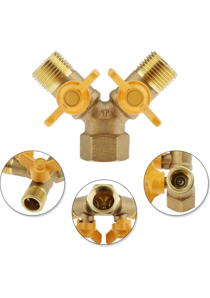 2 Yollu Gaz Boru Hattı Ayırıcı Kontrol Vanası Y Konnektör Adaptörü Erkek Iplik (Yurt Dışından) indirimleri