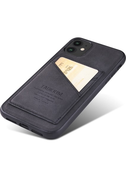Apple Iphone 11 Için Kart Yuvalı Tpu Telefon Kılıfı - Siyah (Yurt Dışından) indirimleri