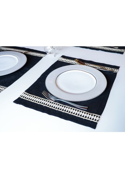 Colber Altın Şeritli Simli Keten Amerikan Servis 2 Adet fiyatları