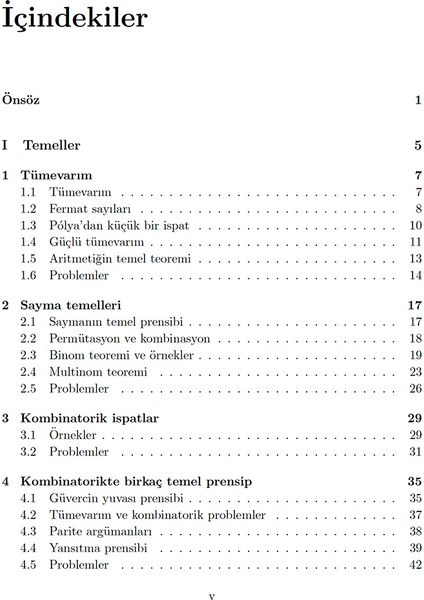 Ayrık Matematikte Seçme Konular 1 - Ümit Işlak