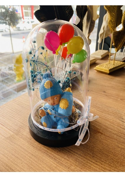 Myk Erkek Bebek Hediyeleri Işıklı Fanus Hoşgeldin Bebek modelleri