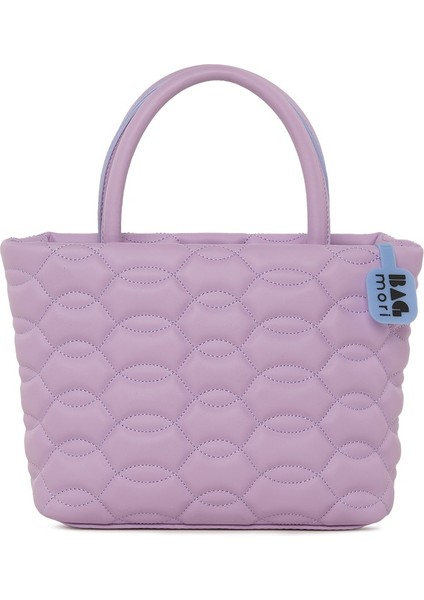 Lila Tasarım Nakışlı Mini Çanta