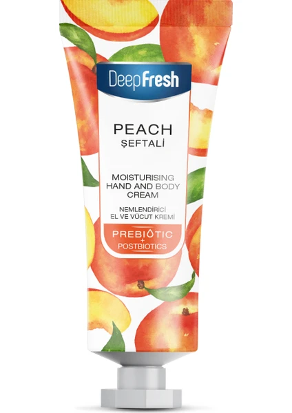 Deep Fresh Prebiyotik Nemlendirici El ve Vücut Kremi Şeftali 50 ml