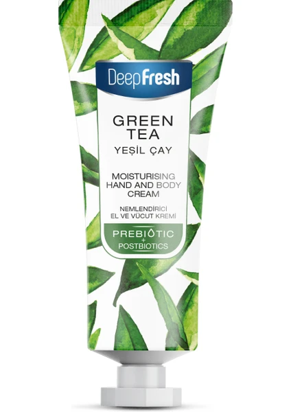 Deep Fresh Prebiyotik Nemlendirici El ve Vücut Kremi Yeşil Çay 50 ml