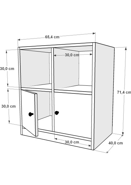 Rafli Dolapli Sifonyer Beyaz 65 cm SFN-1002-Ç fiyatları