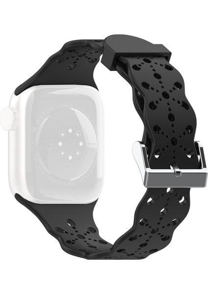 Apple Watch Uyumlu Serisi Için Dantel Silikon Kayışı 7 45MM
