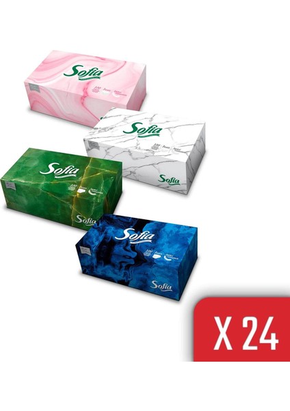 Kutu Mendil 100 Yaprak x 24