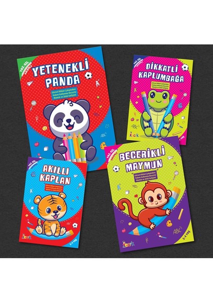 Yaz Sil Okul Öncesi 4 Kitap Set(Kalem)