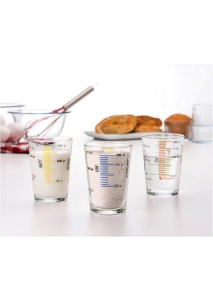 Arda Türkmen 3'lü Ölçü Bardağı Seti DOP7688160IGO modelleri