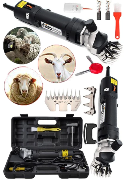 Sheep Clipper Alman Sheep Clipper Pnömatik 4500 W Çift Hava Soğutmalı Devir Ayarlı Keçi Koyun Kırkım Makinası