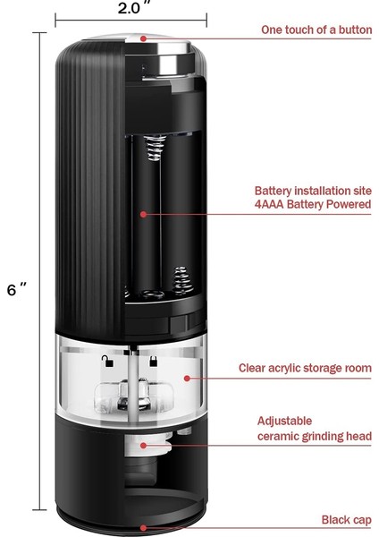 Elektrikli Tuz ve Karabiber Değirmeni Seti, Kıvrımı Ayarlanabilir Otomatik Karabiber Değirmeni, Karabiber Değirmeni Seti
