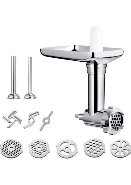 Kitchenaid Için Metal Gıda Öğütücü Eklentisi Stand Mikserler Sosis Doldurucu Kıyma Makinesi Mutfak Robotu Eklentisi