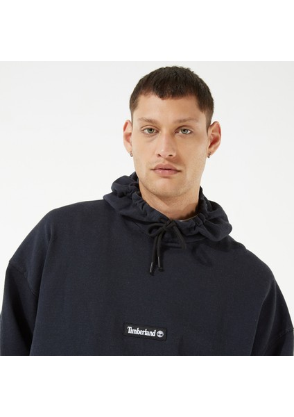 Yc Garment Dyed Graphic Hoodie Relaxed Erkek Siyah Sweatshirt TB0A22C90011.- fırsatları