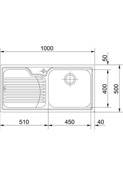 Gax 611 Sağ Damlalıklı Tezgah Üstü Galassia Inox Eviye fiyatları
