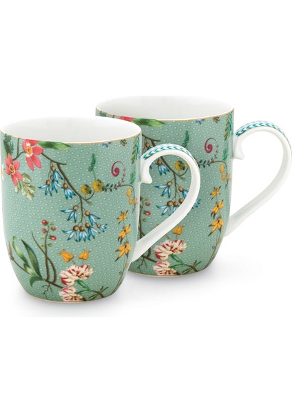 Pip Studio Jolie Ikili Mavi Küçük Mug Seti 145 Ml.