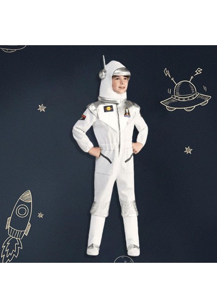 Astronot Rol Oynamak Giydirme Seti Kostüm Kıyafet Spacesuutu L (Yurt Dışından) fırsatları