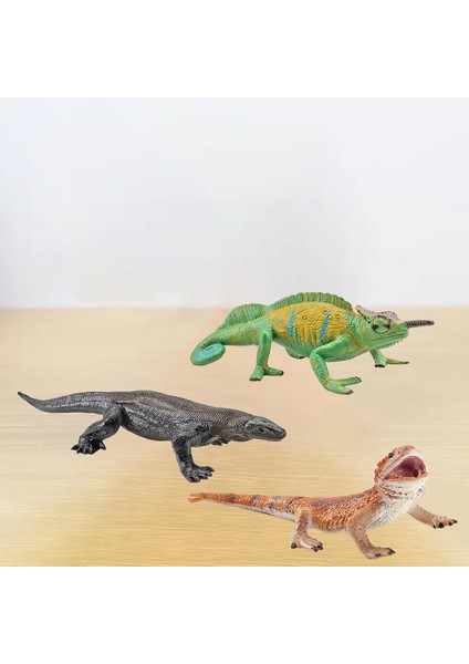 3x Simülasyon Katı Vahşi Hayvan Modeli Playset Boddlers Hediyeler Raf Dekor (Yurt Dışından) indirimleri