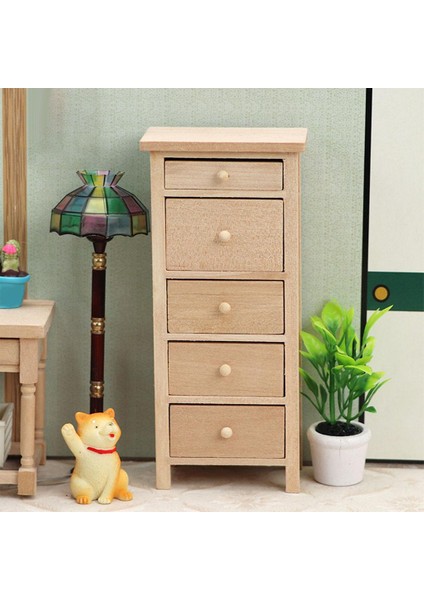 Çiftlik Evi 5 Çekmece Kabine Ahşap Organizatör 1/12 Bebek Evi Ev Mobilyası Için (Yurt Dışından) fiyatları