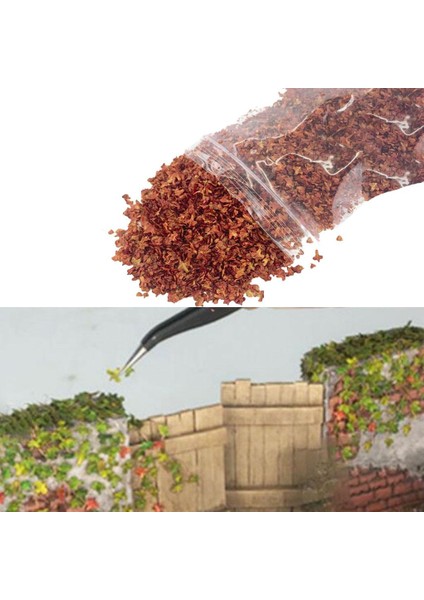33ML Minyatür Yaprak Statik Model Demiryolu Kum Masa Diorama Süsler Için Akçaağaç Kırmızı (Yurt Dışından) indirimleri