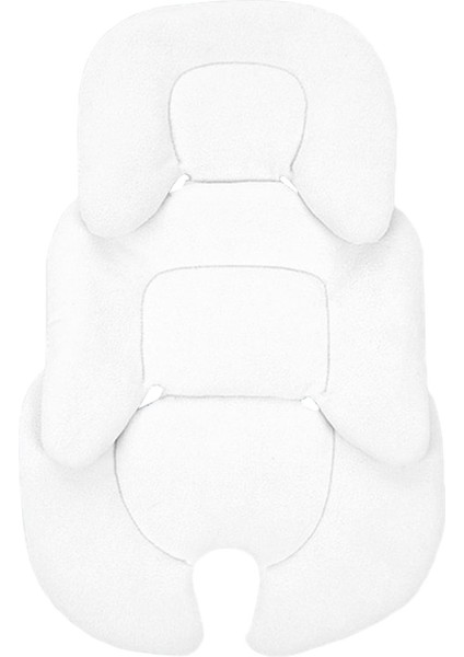 Bebek Arabası Yastık Yumuşak Nefes Polar Polar Buggy Puset Pram Beyaz Için (Yurt Dışından)