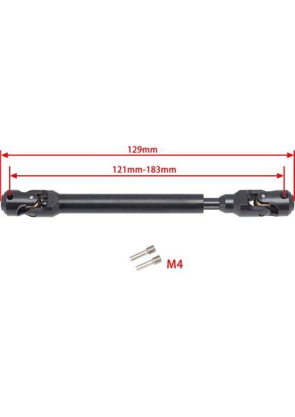 Iletim Tahrik Mili Cvd Parçaları Için Trx4 90046 Wraith 1:10 Rc Araba Accs 121-183MM (Yurt Dışından) fırsatları