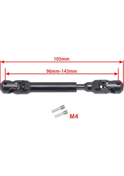 Şanzıman Tahrik Mili Cvd Parçaları Için Trx4 90046 Wraith 1:10 Rc Araba Accs 96-143MM (Yurt Dışından) fırsatları